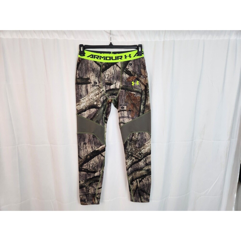 Under Armour Scent Control ColdGear Fitted Camo Base Layer Pants Size Large